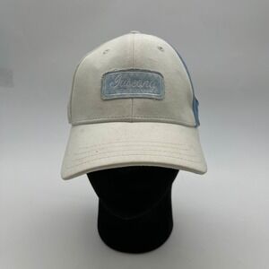 Pukka Tuscany Golf Club Hat White Blue Argyle Adjustable Strapback Cap - OS